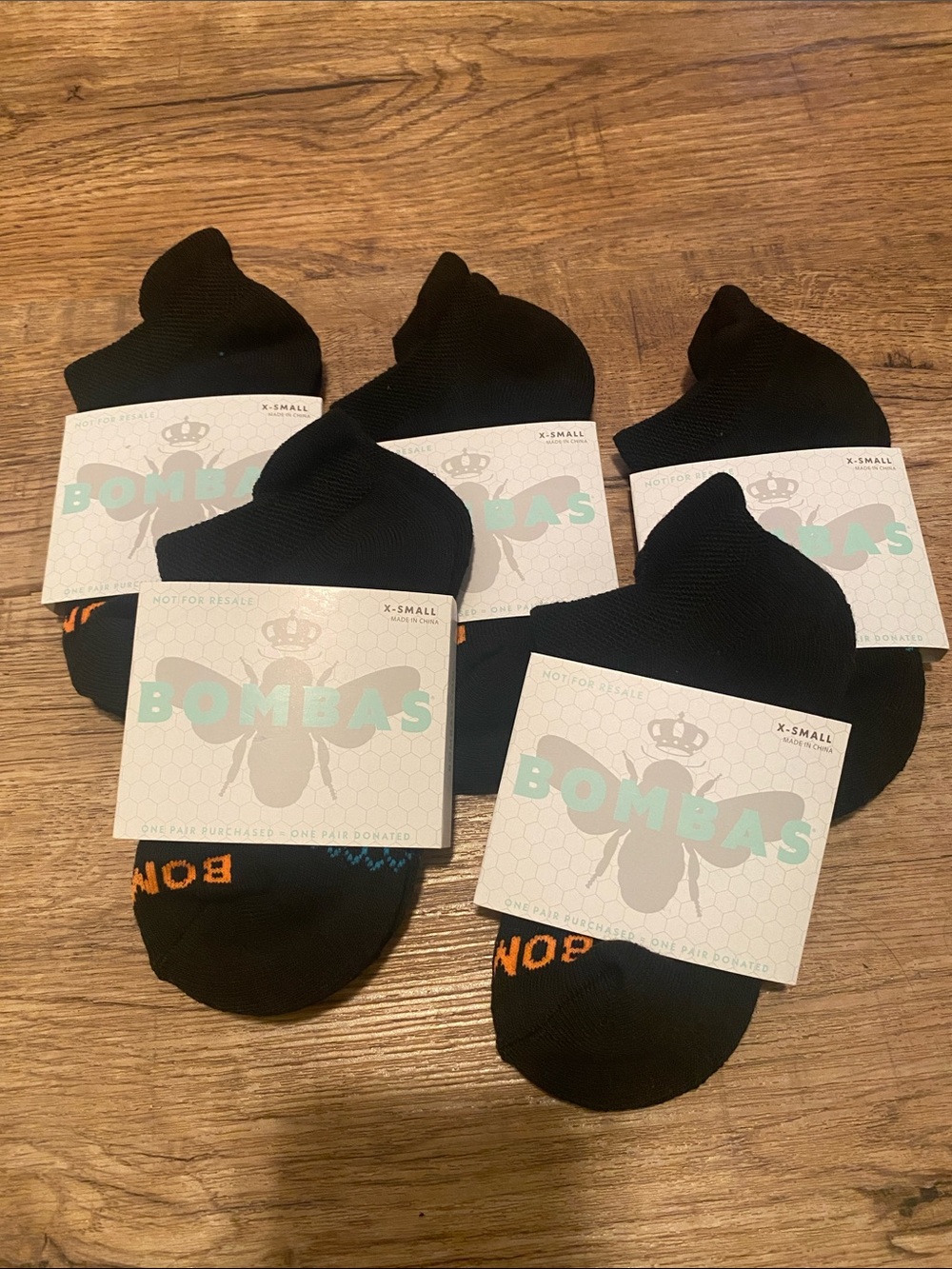 BOMBAS Ankle Socks X-Small Bundle of 5